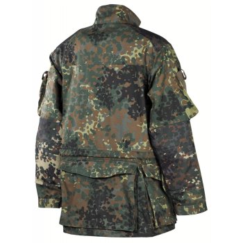 BW Kampfjacke, Einsatz/Übung, lang, flecktarn