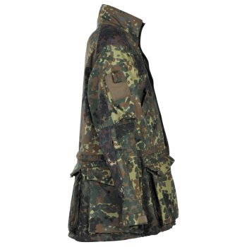 BW Kampfjacke, Einsatz/Übung, lang, flecktarn