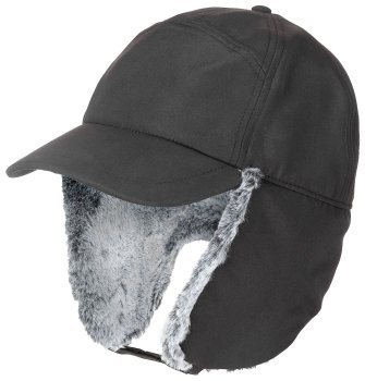 Winter Cap, "Trapper", schwarz