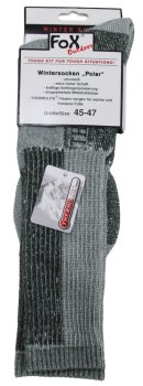 Wintersocken, "Polar", oliv-weiß