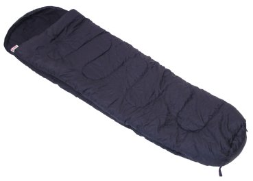 Mumienschlafsack, schwarz, Füllung 450g/qm Polyester, 2lg