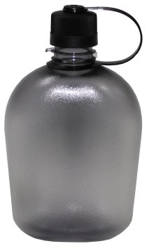 US Feldflasche, GEN II, 1 l, schwarz-transparent, BPA-frei