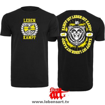 T-Shirt "Leben ist Kampf" schwarz