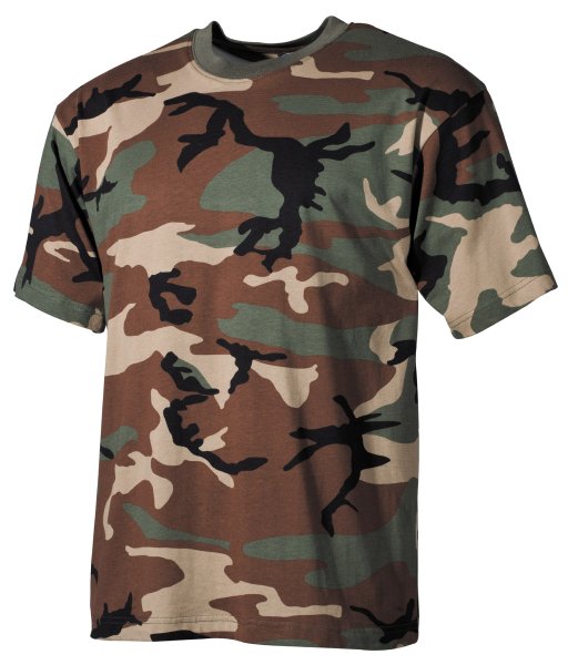 US T-Shirt, halbarm, woodland, 170 g/m²