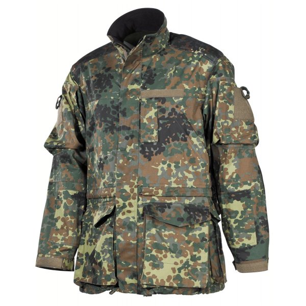 BW Kampfjacke, Einsatz/Übung, lang, flecktarn