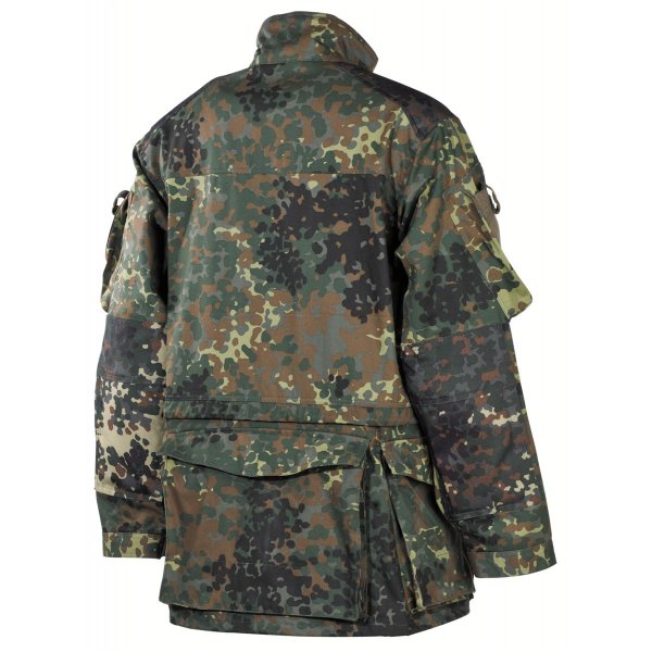 BW Kampfjacke, Einsatz/Übung, lang, flecktarn