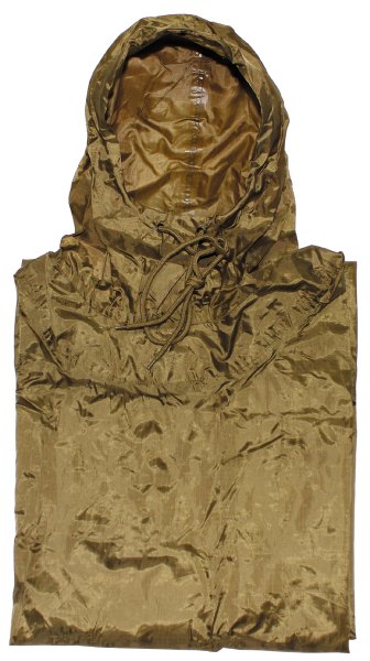 US Poncho, Rip Stop, Mod., coyote tan, Gr. 144 x 223 cm