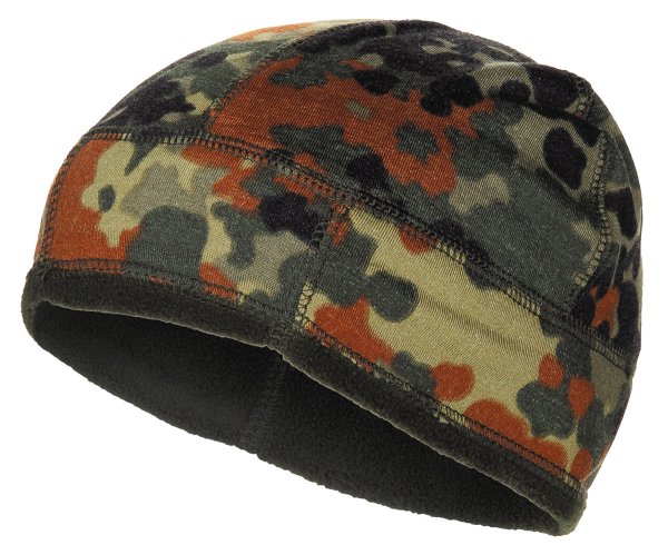 BW Mütze Fleece, flecktarn