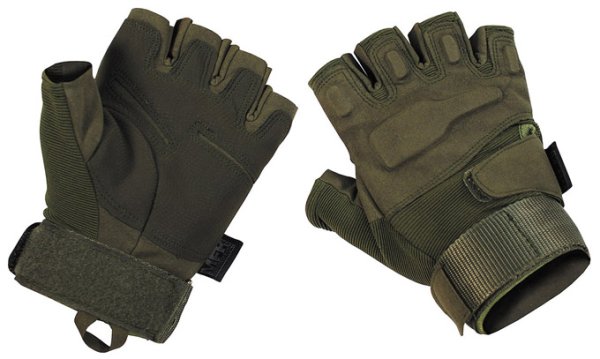 Tactical Handschuhe,"Pro", ohne Finger, oliv