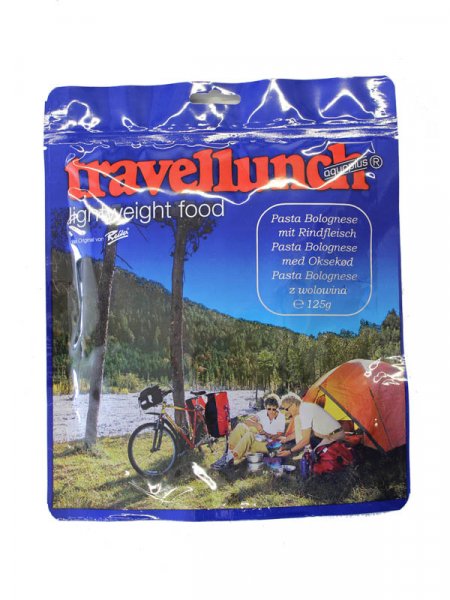 Travellunch Hauptgericht Nudeln Bolognese mit Rindfleisch 125 g