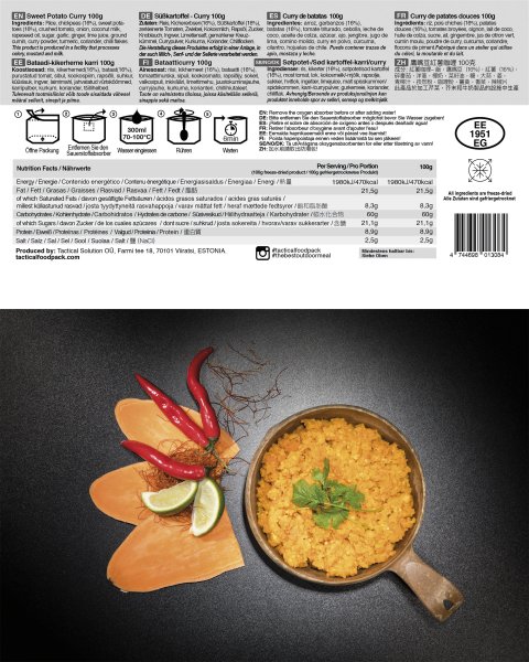 TACTICAL FOODPACK® SWEET POTATO CURRY