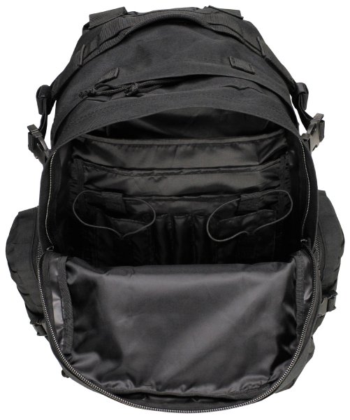 Ital. Rucksack, schwarz, "Tactical-Modular"