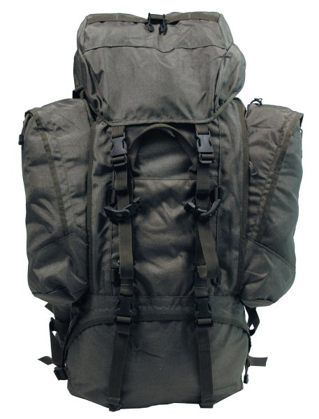 Rucksack, "Alpin 110", oliv, 2 abnehmbare Seitentaschen