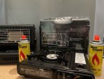 Gaskocher+Gasheizer+4x Gaskartusche SET